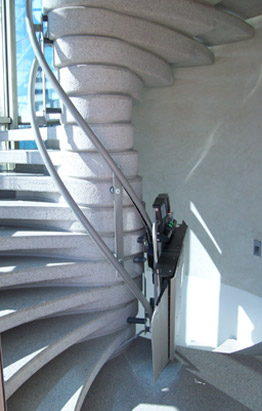 Inclined weelchair lift,for any type of stairs